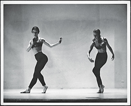Yvonne Rainer, Duet from Terrain, 1963, Yvonne Rainer and Trisha Brown performing