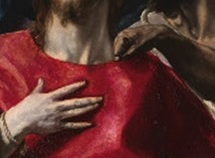 Disrobing of Jesus; El Greco (1577-79 detail)